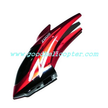 ZR-Z008 helicopter parts head cover (red color) - Click Image to Close